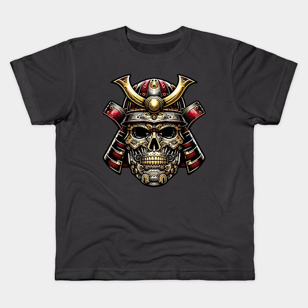 Cyber Samurai S01 D25 Kids T-Shirt by Houerd